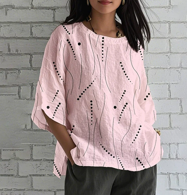 Women's Casual Loose Fit Denim Top