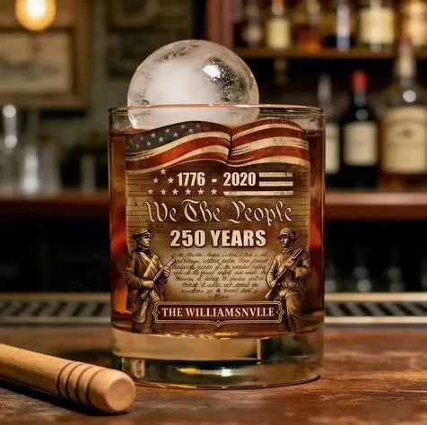 Limited Edition 2026 USA 250th Anniversary Commemorative Glass – 1776-2026 Heritage Edition