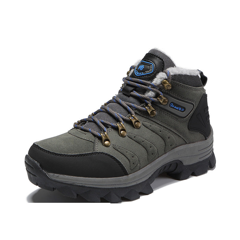 MEN'S WIDE FOOT COMFORT SPORT HIKING SHOES WITH ARCH SUPPORT AND SHOCK ABSORPTION