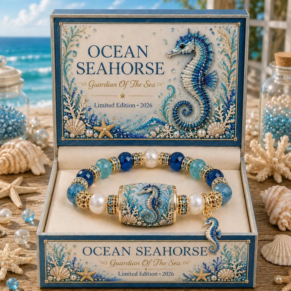 🔥Last Day 50% OFF - 🌊 Ocean Guardian Bracelet Collection | 7 Marine Creature Designs, Gemstone-Style Beads & Matching Sea Charms 🐚✨