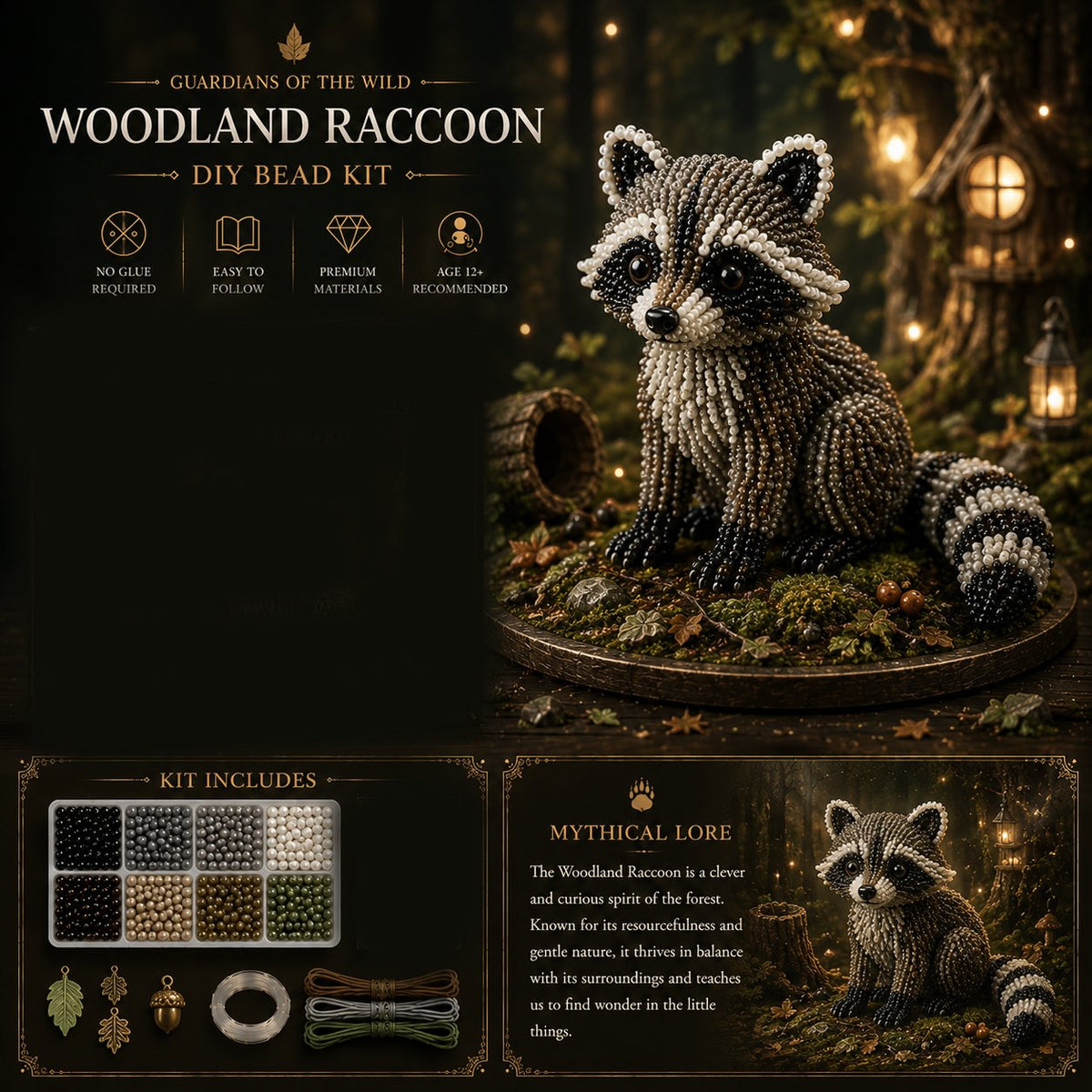 🔥🎁3D Animal Guardian DIY Bead Kit Collection
