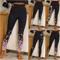 High waist slim leggings with super stretchy print