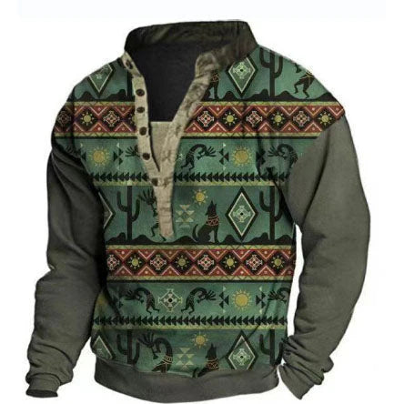 Warm casual western sweater