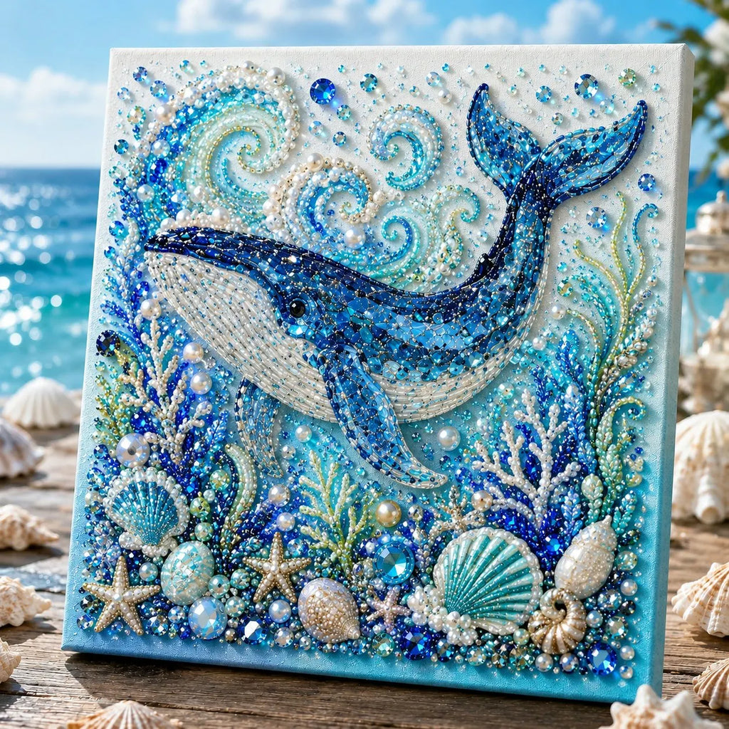 🔥Last Day 49% OFF - 🌊✨Ocean Theme Pearl Art DIY Kit