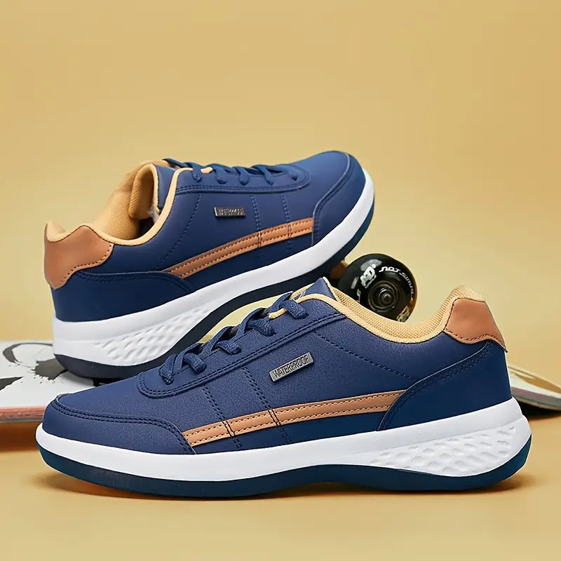 MEN'S EXTENDED WIDTH FOOT AND HEEL COMFORTABLE BREATHABLE SNEAKERS