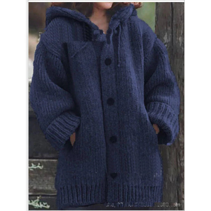 plain color casual casual sweater cardigan