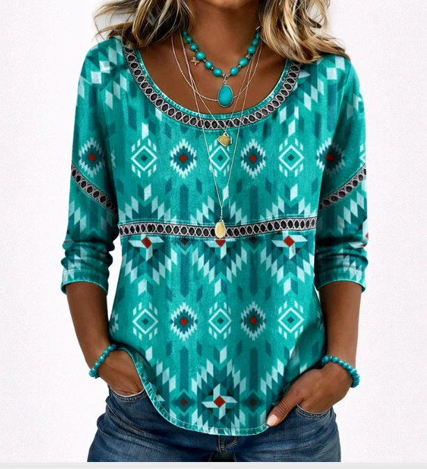 Women's Casual Loose Fit Denim Top