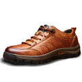 Men's non-slip outdoor leather British casual hiking shoes - Relieve Foot Pain