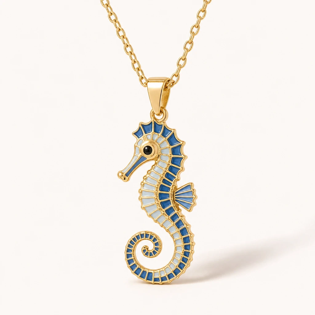 Beach Themed Marine Animal Pendant Bracelets Colorful Enamel Thin Chain Multi-Design Ocean Bracelets Daily Wear