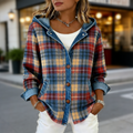 Women’s Plaid Denim Hoodie